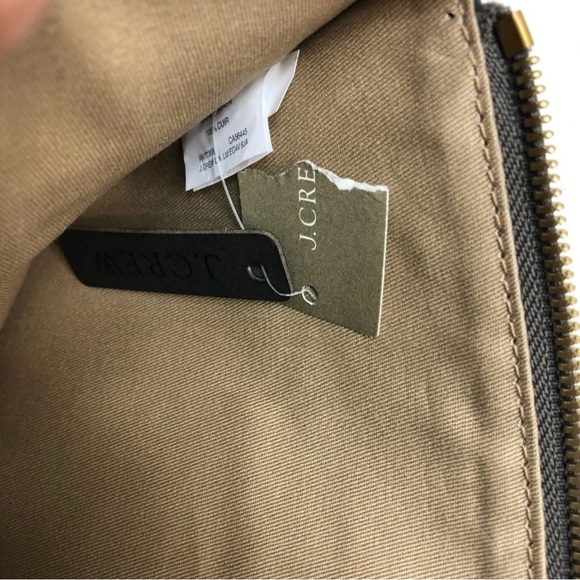 J. Crew Pebbled Metallic Leather with Teal Tassel Pouch Clutch NWT - Picture 3 of 8